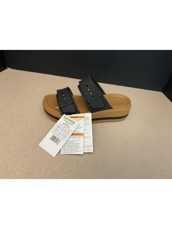 CROCS Shoes - AMPUTEE! LEFT SANDAL ONLY! Womens Crocs Brooklyn Woven Buckle Wedge Sandal. SZ 6